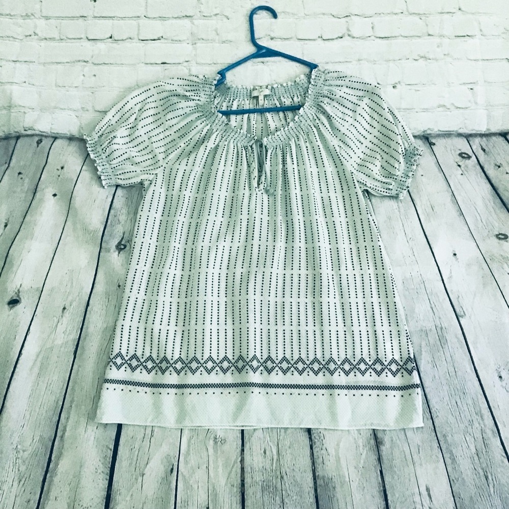 Joie silk peasant top blouse